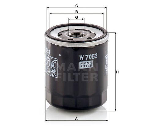 Mann Oil Filter W7053 this filter supersedes W712/8