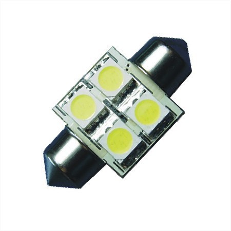 LED Festoon 4smd 5050 for Navigation / interior light 31mm c5w