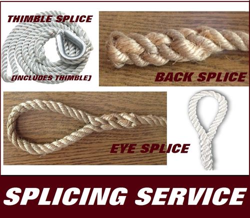 Splicing Service for 3 strand rope purchases - please choose options