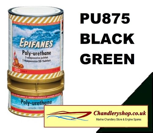 EPIFANES POLYURETHANE TWO PART GLOSS TOPCOAT - BLACK GREEN
