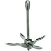 Weighted End Folding Grapnel Stainless Steel 2.5Kg