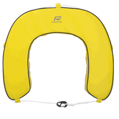 Horseshoe Buoy Only with removable cover Yellow