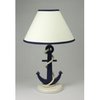 Anchor Lamp &amp; Shade - Blue, 41cm