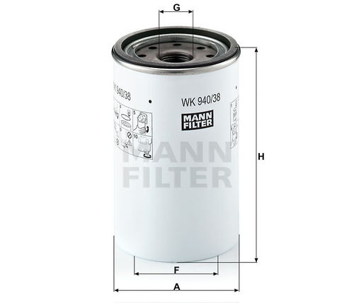 Mann Fuel Filter WK940/38X