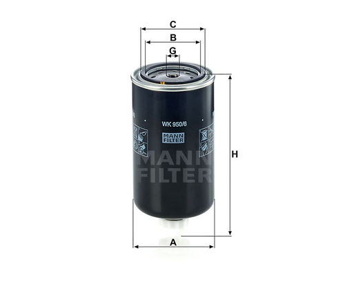 Mann Fuel Filter WK950/6