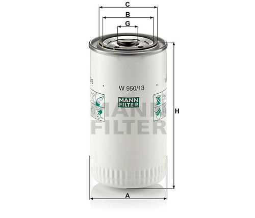 Mann Oil Filter W950/13