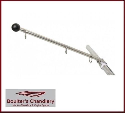 Stainless Steel Flag Pole Kit, Flagstaff, pushpit or handrail mounting