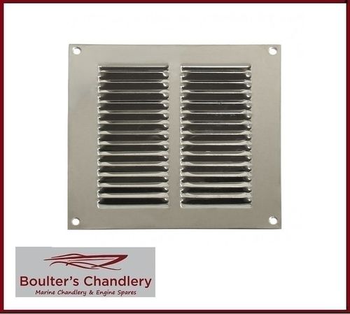 Stainless Steel Double Row Louvre Vent 6"x 6"