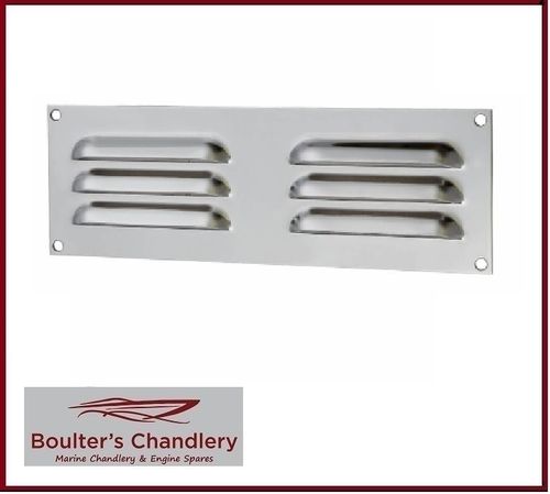 HOODED LOUVRE VENT POLISHED SS 9"x 3"
