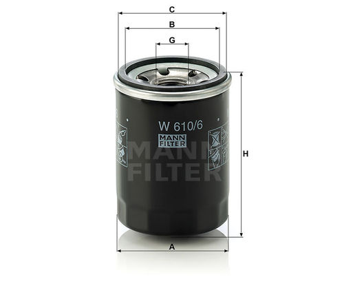 Mann Oil Filter W610/6
