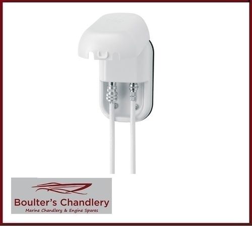MAXVIEW WEATHERPROOF SOCKET TWIN COAXIAL & 'F' CONNECTOR WHITE EXTERNAL PLUG