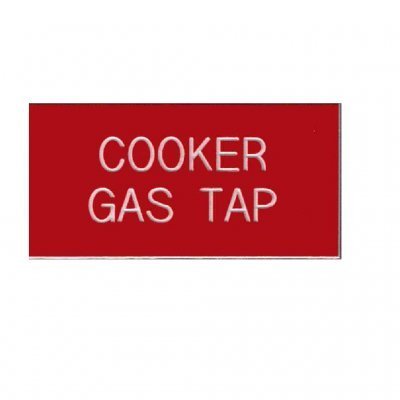 Label – COOKER GAS TAP 50×25