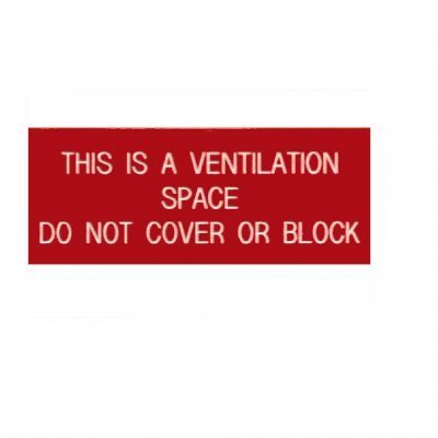 Label – THIS IS A VENT.. 60×25