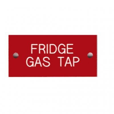 Label – FRIDGE GAS TAP 50×25 WITH HOLES