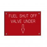 Label – FUEL S/O VALVE UNDER 75×50 WITH HOLES