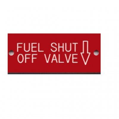 Label – FUEL S/O VALVE 60×25 WITH HOLES