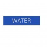 Label – WATER 100×25