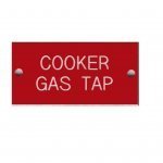 Label – COOKER GAS TAP 50×25 WITH HOLES