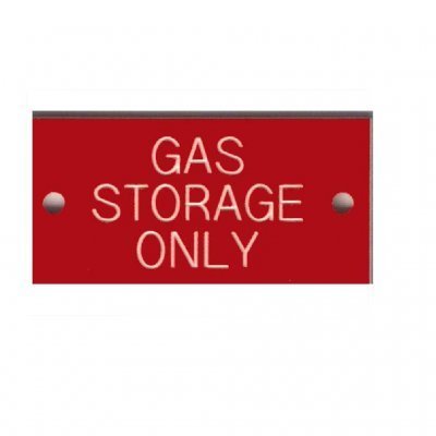 Label – GAS STORAGE ONLY 50×25 WITH HOLES