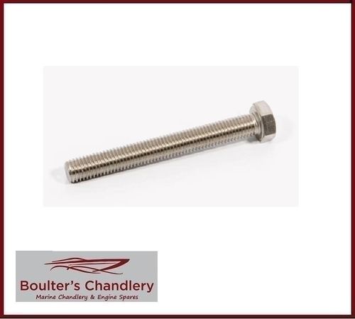 HEX SET FULLY THREADED BOLT A2 STAINLESS STEEL - M12 X 100MM (PACK 2)