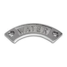 WATER DECK FILLER NAME PLATE CHROME