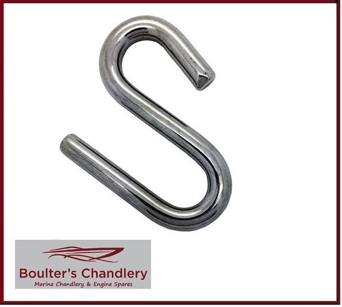 6MM STAINLESS STEEL LONG ARM S HOOK