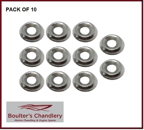 STAINLESS STEEL CUP WASHER NO.6 PACK 10 A2