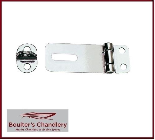 CLOSED HASP & STAPLE 65 X 23MM STAINLESS STEEL