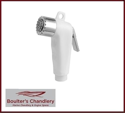 'Boris' Replacement Hand Held Shower Head with Lever – White