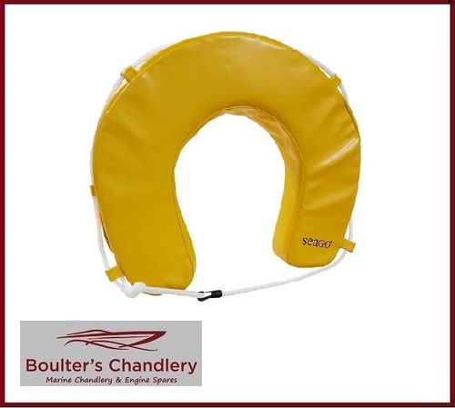 SEAGO Rescue Horse Shoe buoy (removeable cover) Yellow