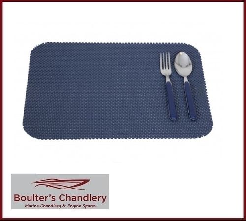 INDIGO STAY PUT PLACEMAT SINGLE - 46CM X 30CM (sold in singles)
