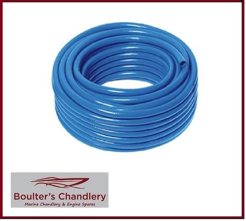 BLUE BRAIDED PVC HOSE 12.5MM (1/2")  ID  30 METRE REEL