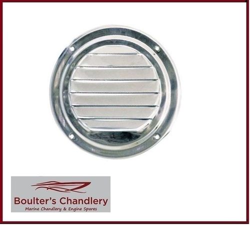 FIXED VENT GRILL STAINLESS STEEL 100MM DIA