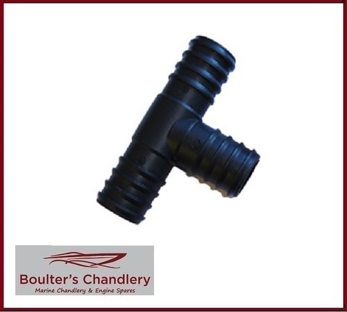 Plastic Tee Hose Connector 3/8" (10mm) Equal
