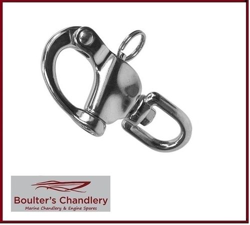 STAINLESS STEEL SWIVEL SNAP SHACKLE 87MM