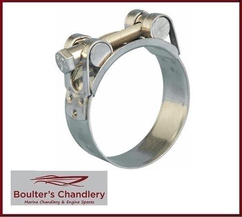 Jubilee, Stainless Steel, Bolt Head Bolt Drive 60-63mm ID exhaust clamp