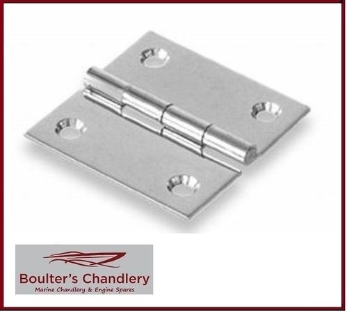 POLISHED STAINLESS STEEL HINGE 40MM X 40MM