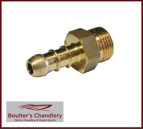 BRASS FULHAM NOZZLE TO 1/8" BSP MALE THREAD PARALLEL