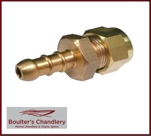 BRASS FULHAM NOZZLE TO 1/4" COMPRESSION GAS