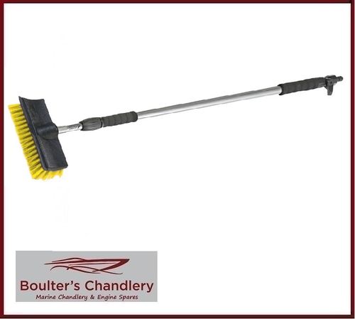 BOAT WASH BRUSH AND EXTENSION POLE DOUBLE ANGLE (117CM - 180CM)