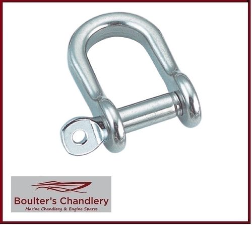 8MM SEMI-ROUND FLAT SHACKLE 316 S/S