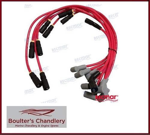MARINE HT IGNITION LEAD SET REPLACES 3859000, 3888328, 5.0L, 5.7GXI V8 FLAT DISTRIBUTOR